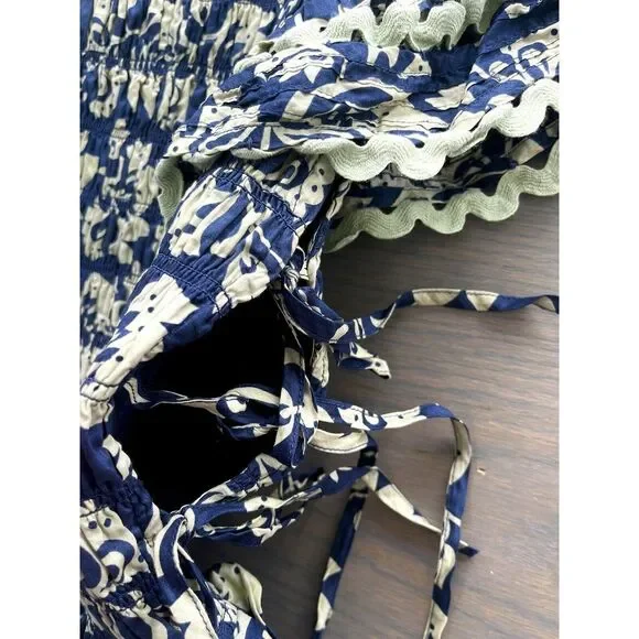 Sea New York Women's Linda Dress Blue Green Side Cut Outs